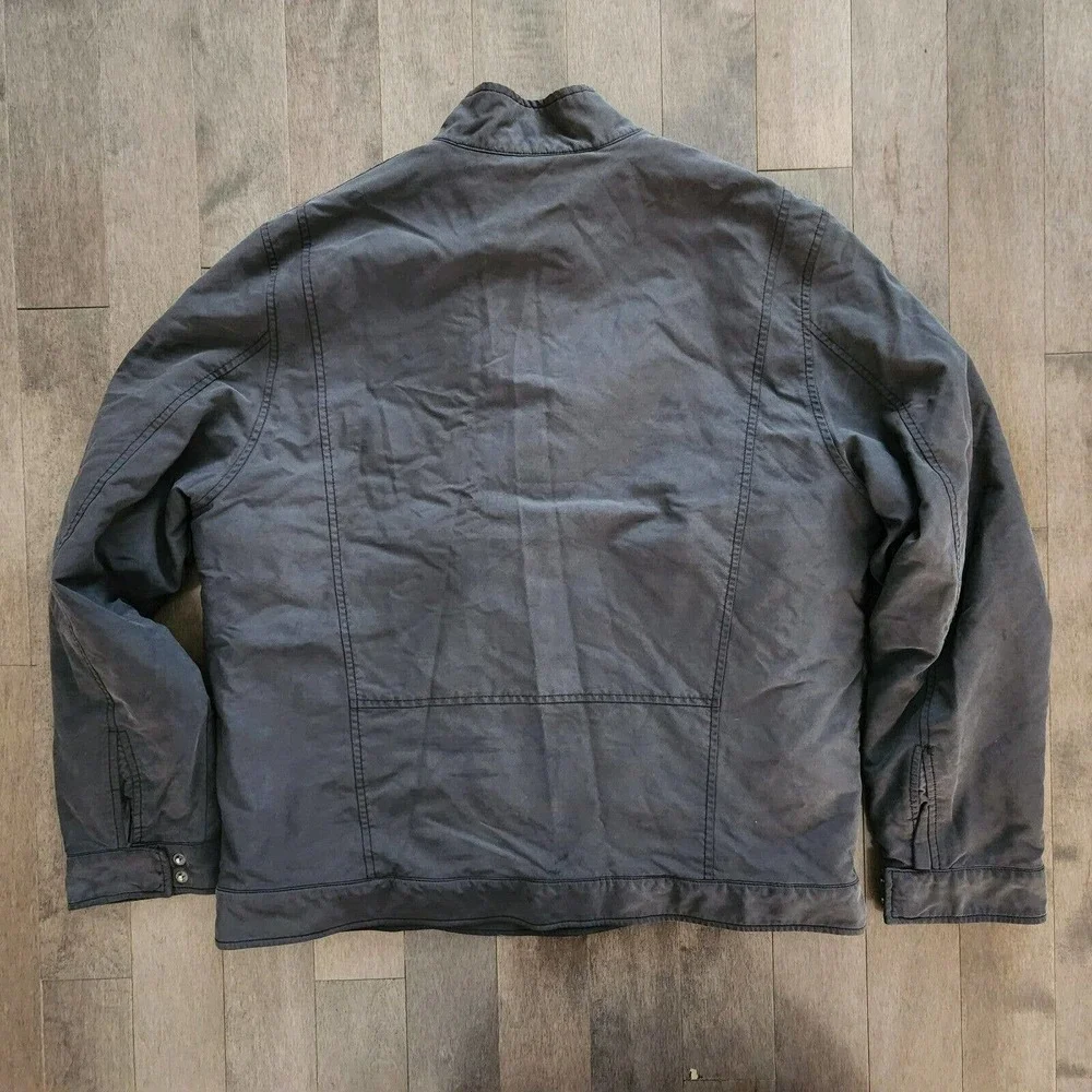 CALVIN KLEIN Men's Classic Zip-Front Members Only \ Bomber Jacket XL Iron Grey - Picture 11 of 11